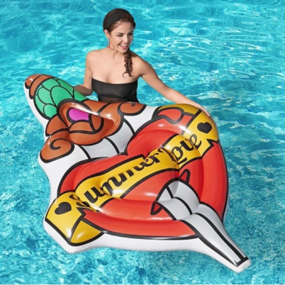Pool Float Summer Love ❤️ Tattoo ⚔️ H20 GO Bestway 6x54x6 NWT